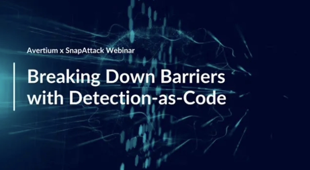 Webinar Breaking Barriers with Detection-as-Code
